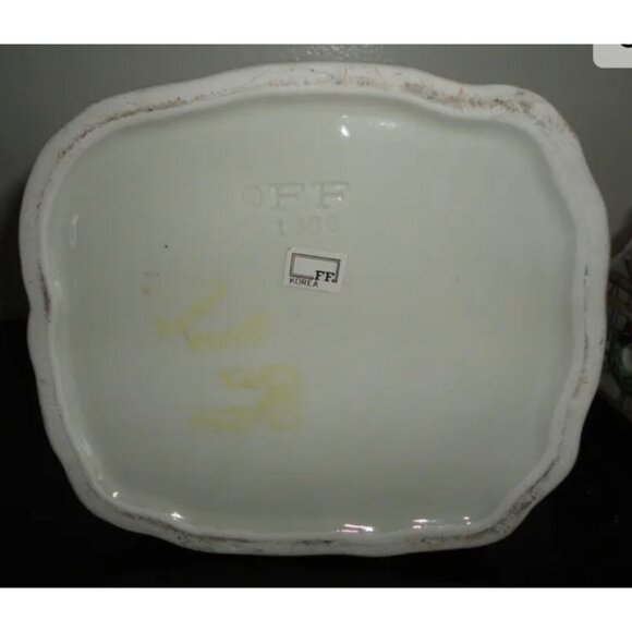 Fitz & Floyd a Dickens Christmas Candy Box & Lid FF Porcelain 1988 - Picture 11 of 11